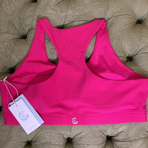 Johnny Was Calme Endurance Sports Bra Size XXL Pink NWT Retail $78 - Picture 4 of 7